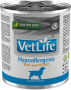Купить VetLife Hypoallergenic Fish&Potato Консервированный корм-диета с рыбой и картофелем для собак, страдающих пищевой аллергией