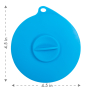 Кипити Flexible Suction Lid Кришка гнучка герметична, блакитна