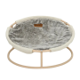 Купить Pet bed round plush dark brown coat Складной лежак для домашних животных
