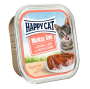 Купить Minkas Duo Geflugel & Lachs Влажный корм для кошек в виде паштета в соусе с птицей и лососем
