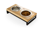 Купить Lunch Bar Natural Wood + Black Миски на подставке