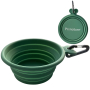Кипити Collapsible Silicone Pet Bowl брендова складна миска для собак та котів, зелена, 0,375л
