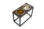 Кипити Dinner Brown Stone + Black Миски на підставці