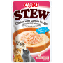 Кипити CIAO Stew Вологий корм для котів, з тушкованою куркою та лососем