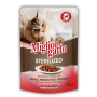 Купить Migliorgatto Sterilized Беззерновые консервы для стерилизованных кошек говядина и ветчина кусочки в соусе
