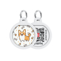 Кипити WAUDOG Smart ID Адресник з QR-паспортом "Коргі"