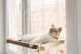 Купить Гамак white+beige на окно для кота