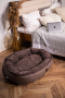 Купить Donut Soft Touch Brown Овальный лежак для собак