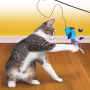 Купить Cat Teaser Feather Игрушка для кошек, удочка-дразнилка с мягкой игрушкой и перьями
