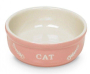Купить CAT Миска для кошек, керамическая, розовато-белая