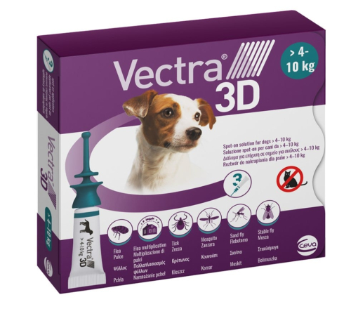 Vectra 3D для собак весом от 4 до 10 кг