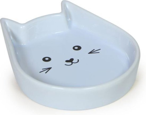 KITTY FACE Керамическая фигурная миска для кошек, голубя