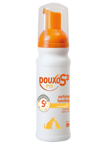 Douxo S3 Pyo Mousse Мусс для очищения и увлажнения кожи у котов и собак