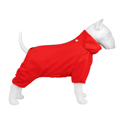 WAUDOG Clothes Дождевик для собак, водонепроницаемый, красный