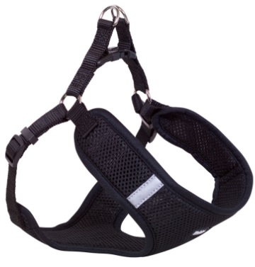 Mesh Reflect Air Step-in Harness Шлейка для собак со светоотражающими полосками, черная