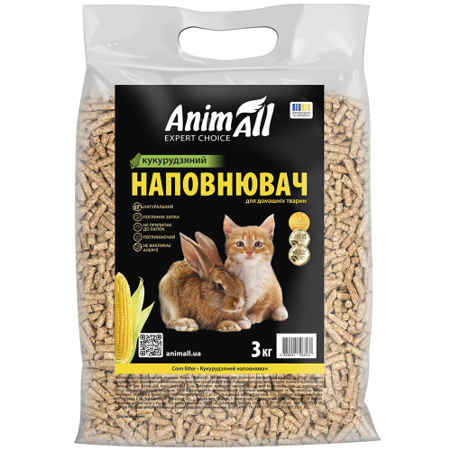 Наполнитель кукурузный для туалетов домашних животных