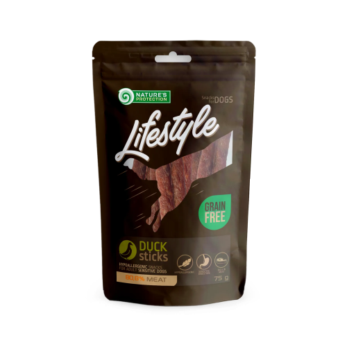 Lifestyle Snack For Dogs Duck Sticks Лакомство для собак, сушеная утка, полоски