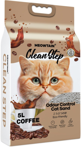 Clean Step Бентонитовый наполнитель для кошачьего туалета с ароматом кофе