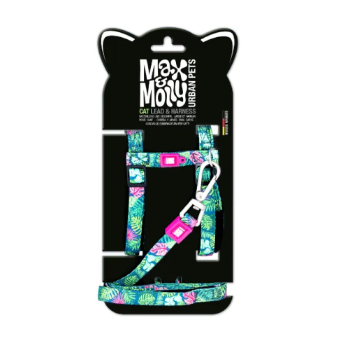 Harness/Leash Set Tropical Набор шлейки и поводка для кошек