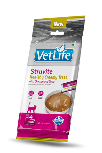 Vet Life Struvite Cat Chicken&Tuna Кремові ласощі при сечокам'яній хворобі у кішок