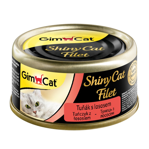 Shiny Cat Filet консервы для кошек, с тунцом и лососем