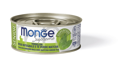 Supreme Senior Cat Tuna with Brown Rice and Matcha Green Tea  - вологий корм з тунцем, коричневим рисом та зеленим чаем матча для літніх котів
