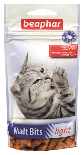 Malt Bits Light Подушечки для виведення шерсті зі шлунку кота
