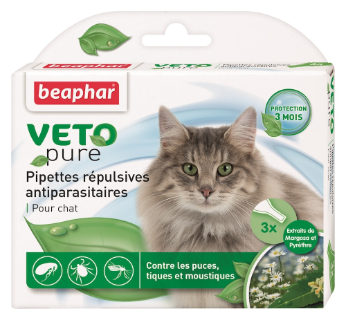 Bio Spot On Veto pure Капли от блох, клещей и комаров для кошек