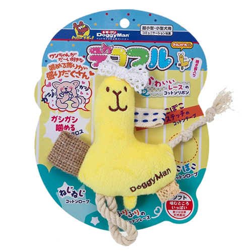 Fully Decorated Alpaca Мягкая игрушка с пискавкой для собак, альпака с декором