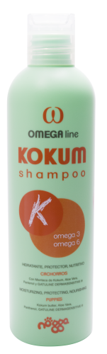 Omega Kokum shampoo - высокопитательный шампунь с маслом кокума для щенков/котят и животных в процессе линьки