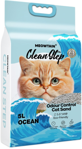 Clean Step Бентонитовый наполнитель для кошачьего туалета с ароматом океана