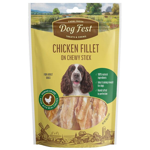 Dog Лакомство для собак филе куриное на жевательной палочке