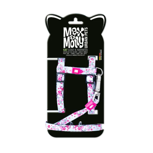 Harness/Leash Set Cherry Bloom Набор шлейки и поводка для кошек