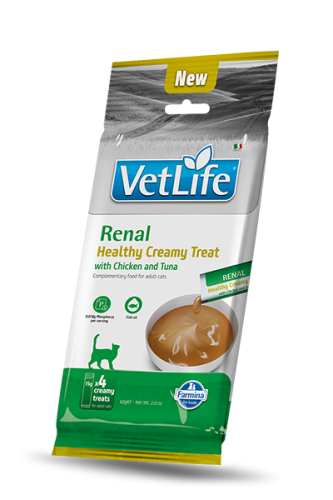 Vet Life Renal Cat Chicken&Tuna Кремові ласощі при нирковій недостатності у кішок