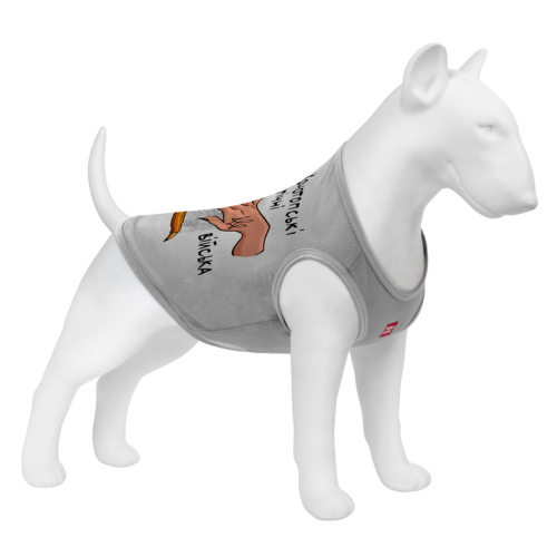 WAUDOG Clothes Майка "Конотопские магические войска" для собак, серая