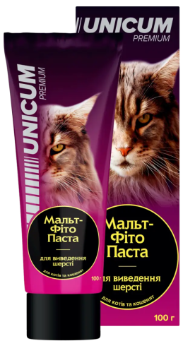 Фитопаста для выведения шерсти у кошек и котят