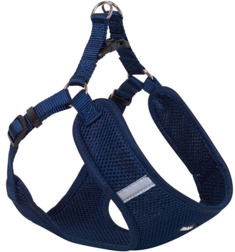 Mesh Reflect Air Step-in Harness Шлейка для собак со светоотражающими полосками, синяя