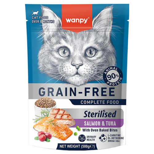 Sterilized Cat Grain Free Salmon & Tuna Сухой беззерновой корм с лососем и тунцем для стерилизованных кошек