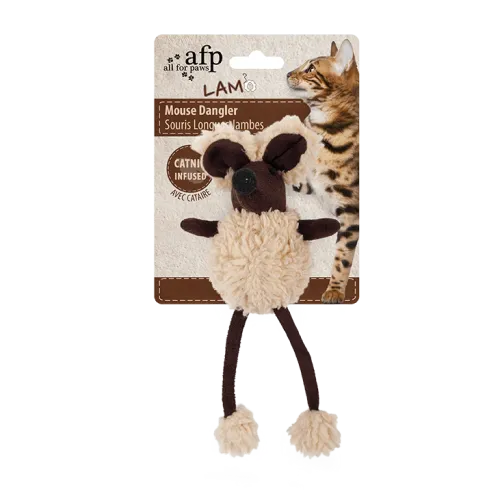 Игрушка для кошек Мягкая мышка, бежевый