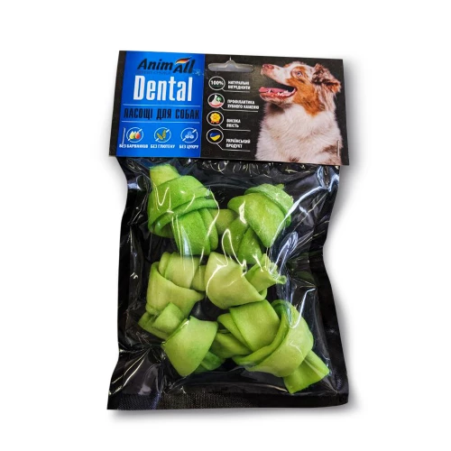 Dental №3 Кость мюнхенская узловая, для собак, со спирулиной