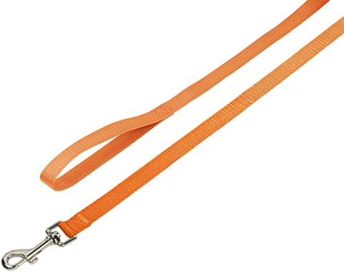 Classic Leash Нейлоновый крепкий поводок с классическим карабином для собак, оранжевый