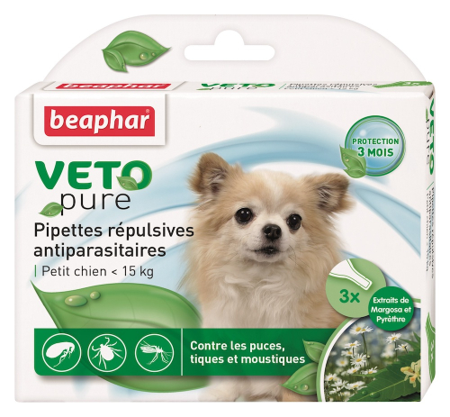 Beaphar Bio Spot On Veto pure Капли от блох, клещей и комаров для собак малых пород
