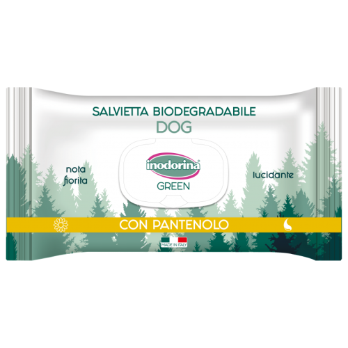 Green Lucidante Биоразлагаемые салфетки для собак с пантенолом