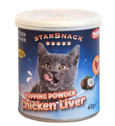 StarSnack TOPPING POWDER Chicken Liver mit Catnip Лакомство для кошек