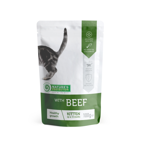 Kitten Healthy Growth with Beef Влажный корм для здорового роста котят с говядиной