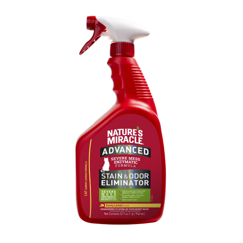 Nature’s Miracle ADV Cat S & O Elimin Spray Lemon - уничтожитель пятен и запахов с усиленной формулой для кошек