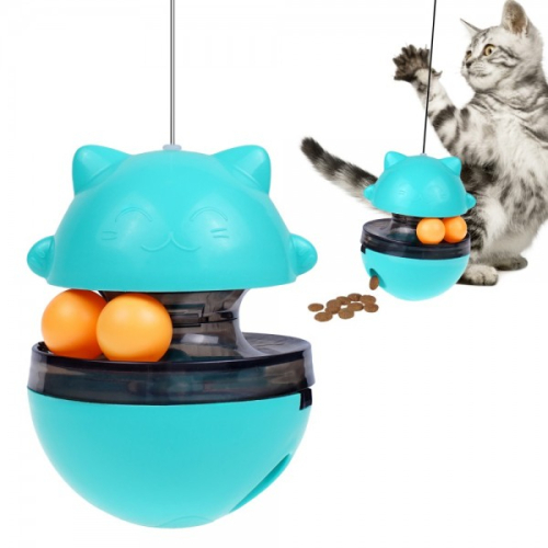 PetFun Игрушка кормушка для кошек Трек с мячиком
