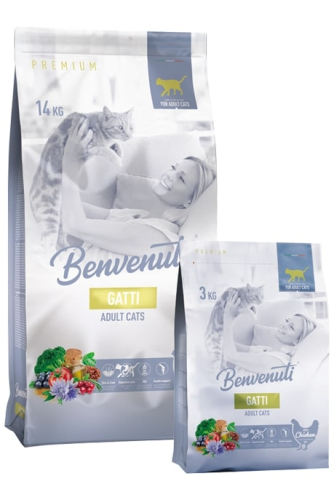 GATTI Сухой корм с курицей для взрослых кошек