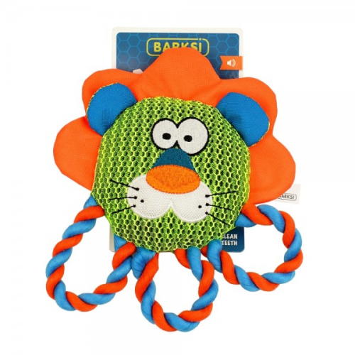 Strong Mesh Игрушка для собак Лев с веревками и пищалкой