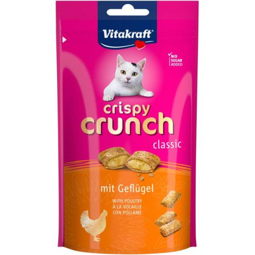 Crispy Crunch Хрустящие подушечки для кошек, с мясом птиц